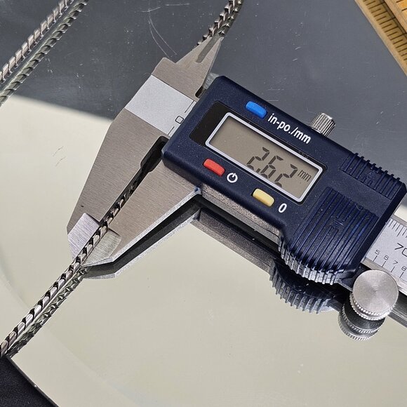 925 Silver Y2K ERA Snakechain Style Necklace 18 Inches Heavy Quality Unisex - Picture 10 of 10